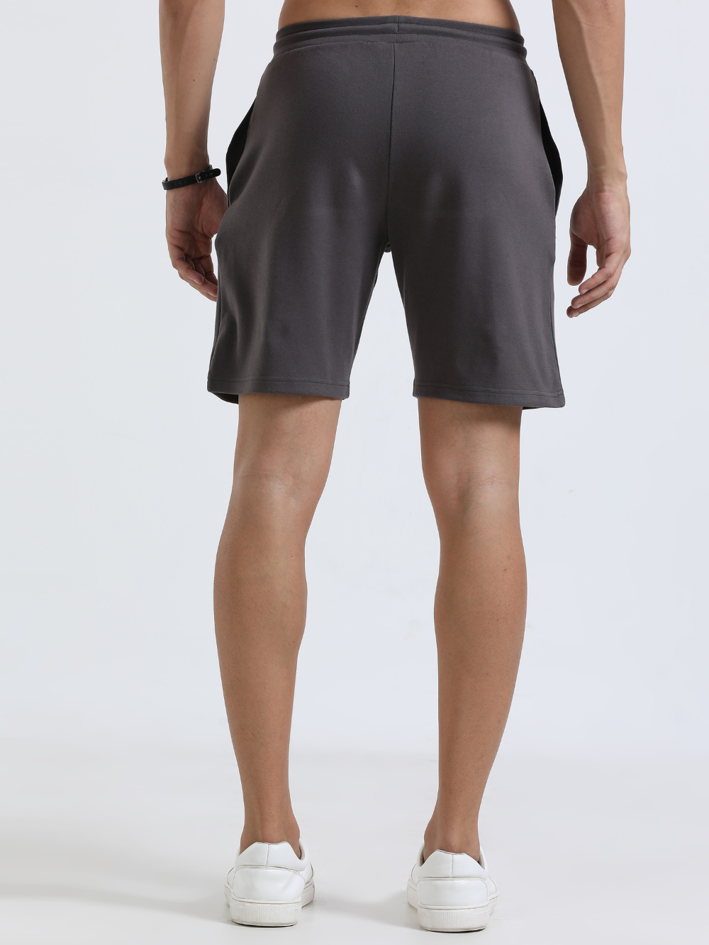 Dark Grey Organic Cotton Mens Shorts