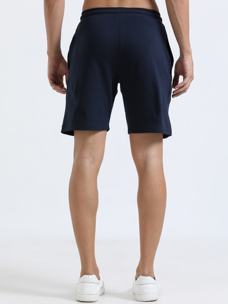Navy Organic Cotton Mens Shorts