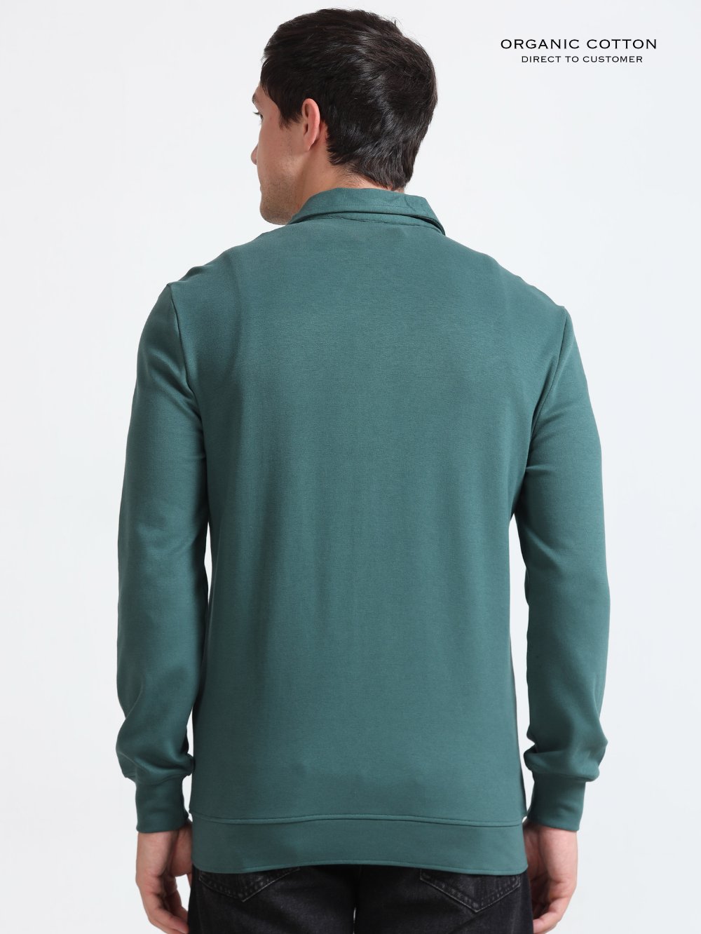 Bristo Green Mens Organic Cotton Overshirt