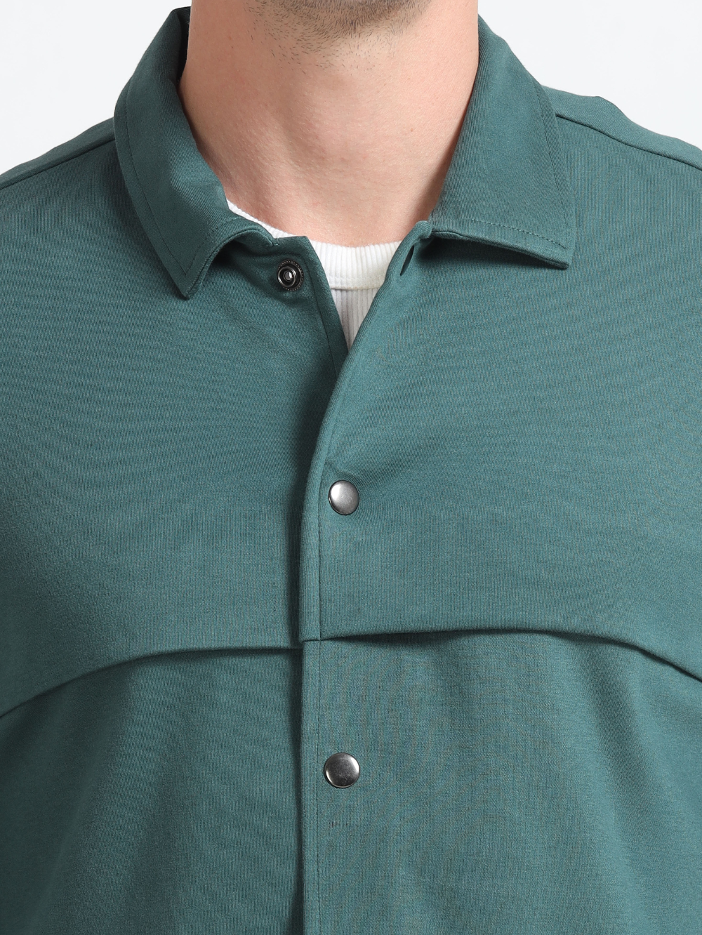 Bristo Green Mens Organic Cotton Overshirt