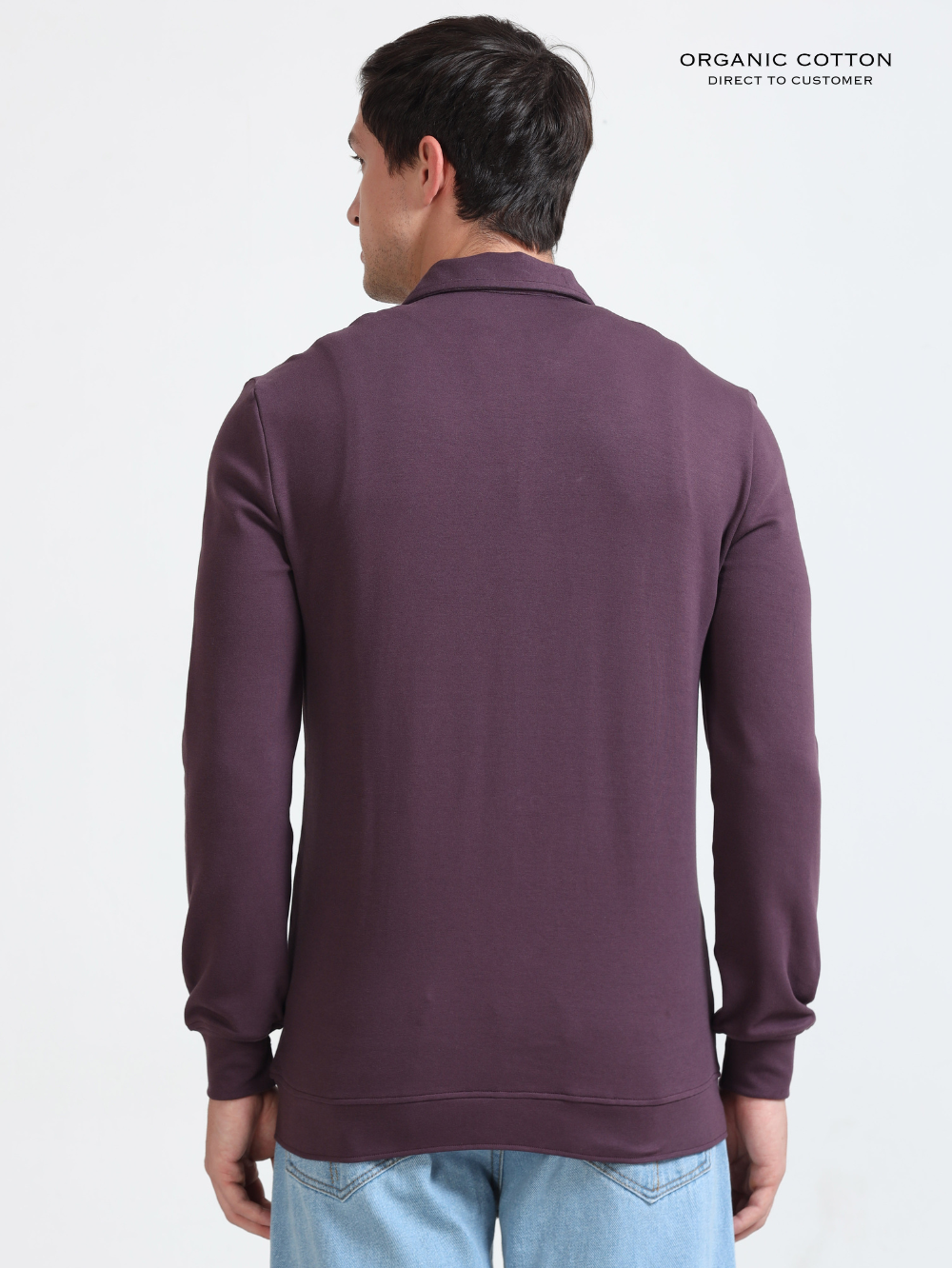 Wine Mens Organic Cotton Overshirt