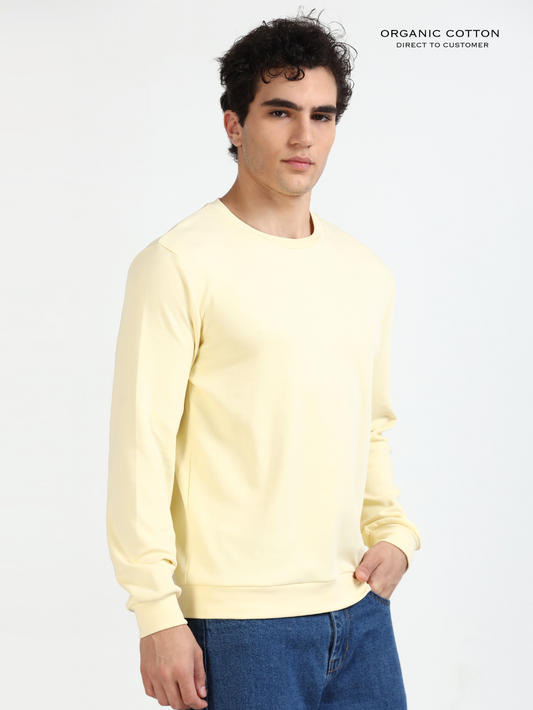 Baby Yellow Organic Cotton Pullover for Men