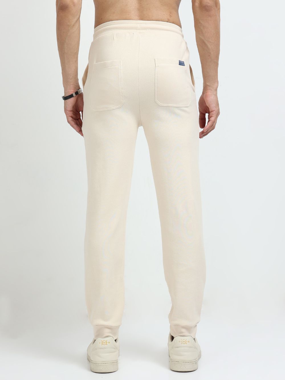 Beige Men’s Organic Cotton Comfort Track Pant