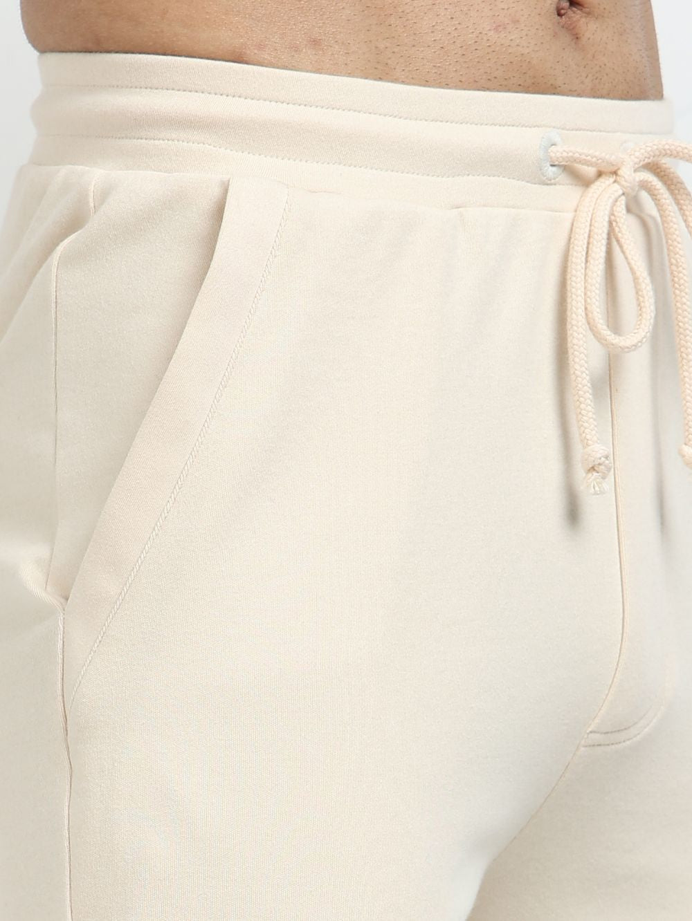 Beige Men’s Organic Cotton Comfort Track Pant