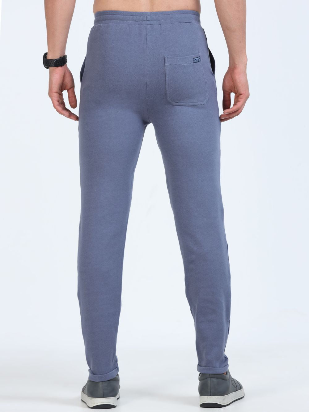 Blueish Grey Mens Organic Cotton Comfort Track Pant