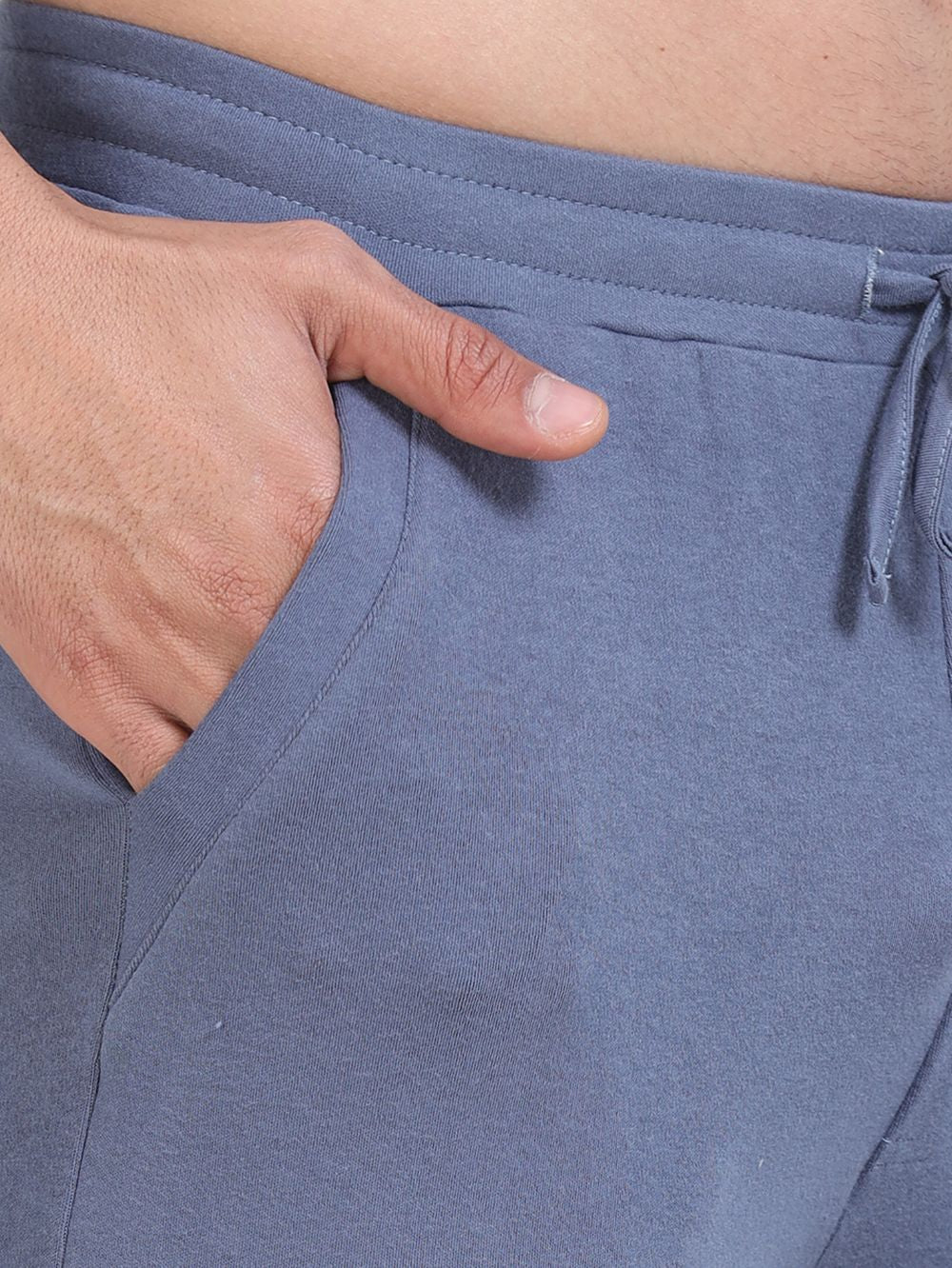 Blueish Grey Mens Organic Cotton Comfort Track Pant