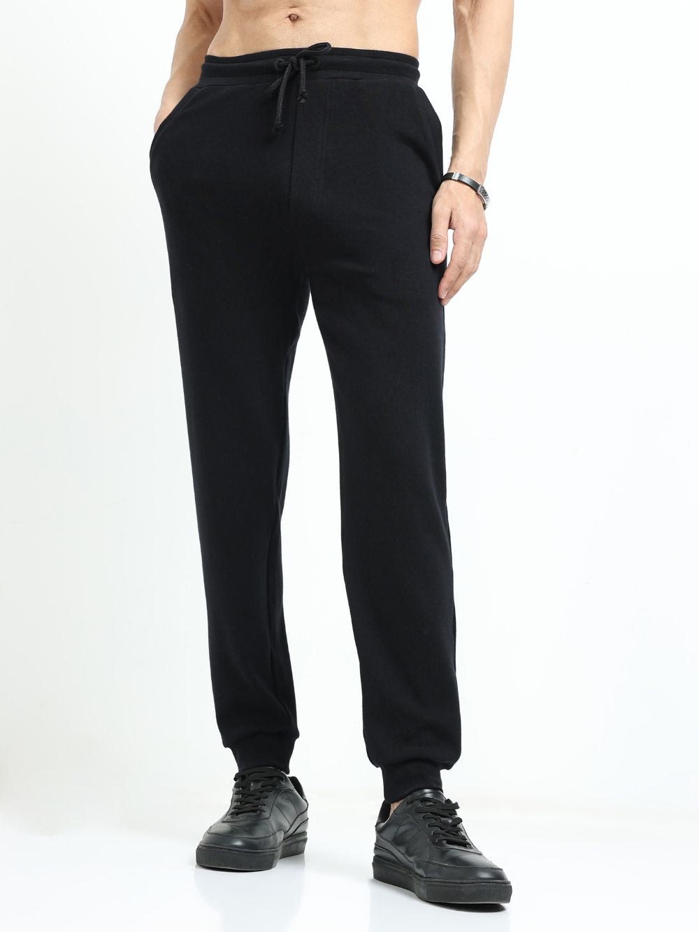 Black Men’s Organic Cotton Comfort Track Pant