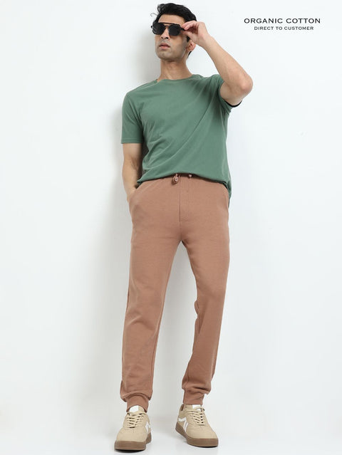 Brown Mens Organic Cotton Comfort Track Pant