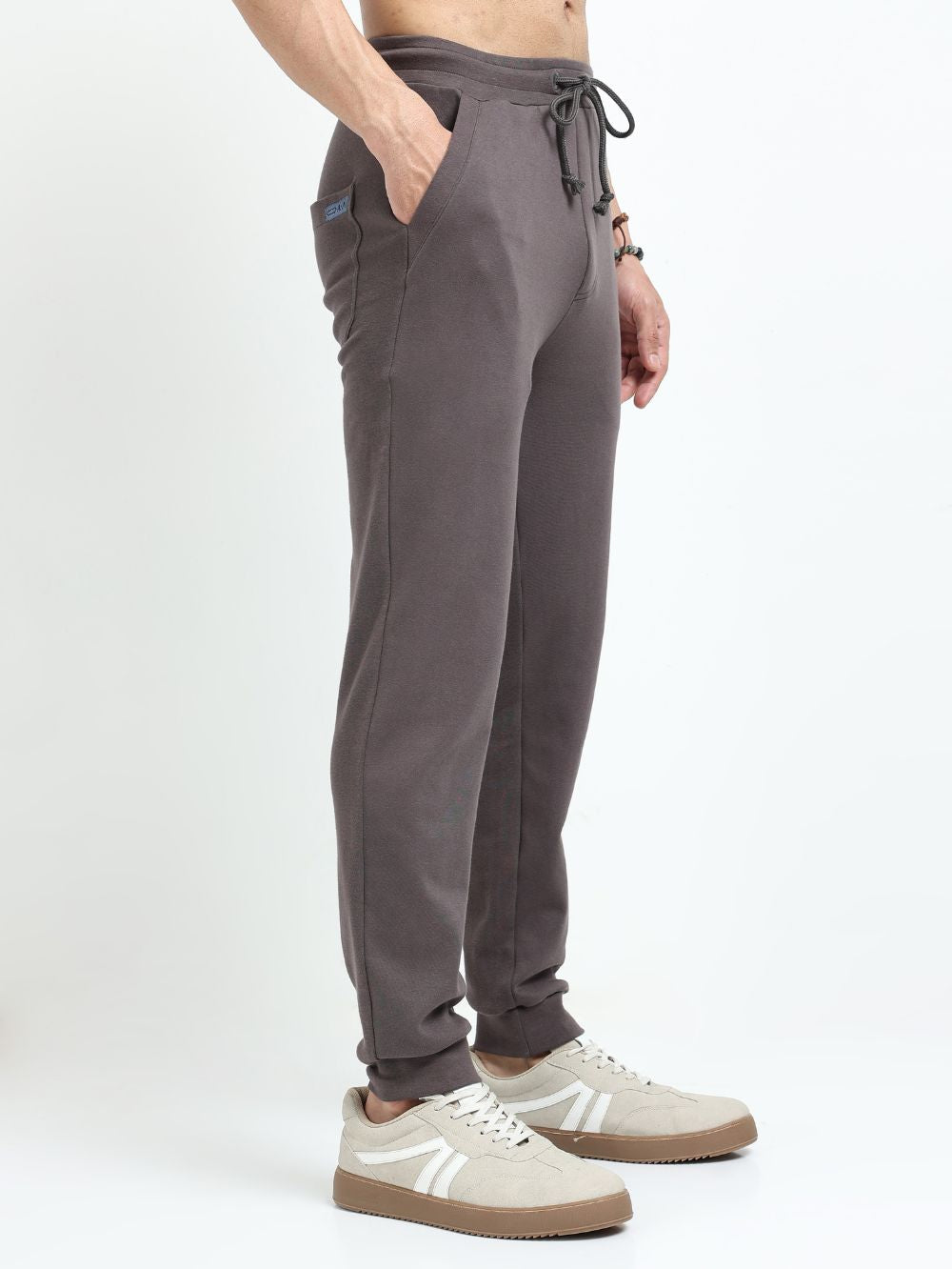Dark Grey Mens Organic Cotton Comfort Track Pant