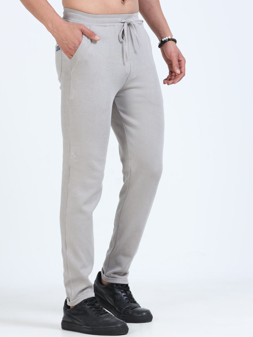 Silver Grey Mens Organic Cotton Comfort Track Pant