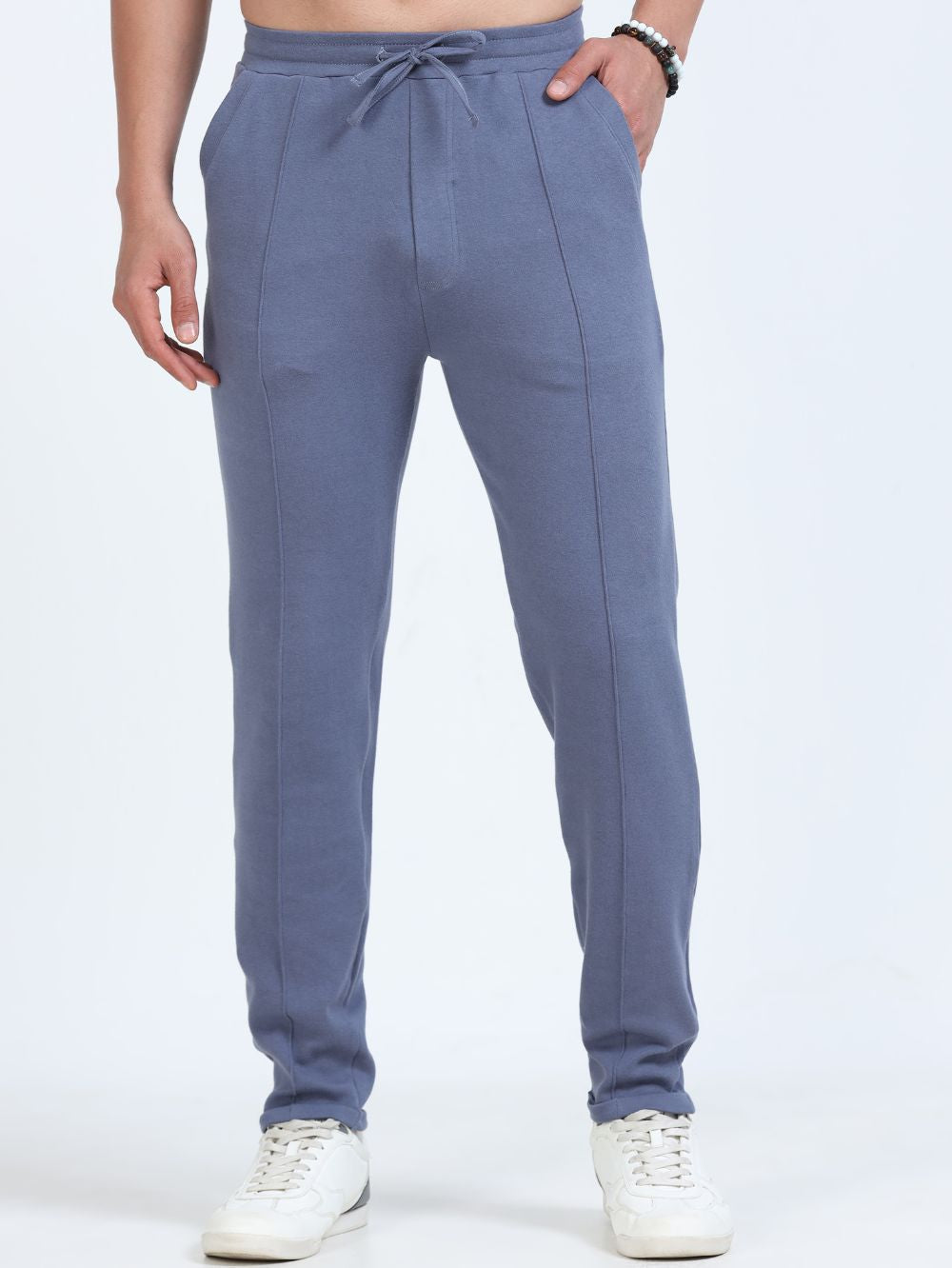Blueish Grey Men’s Organic Cotton Tapered Track Pant
