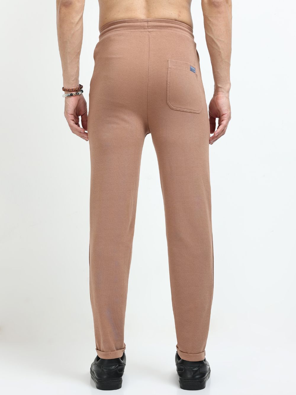 Brown Mens Organic Cotton Tapered Track Pant