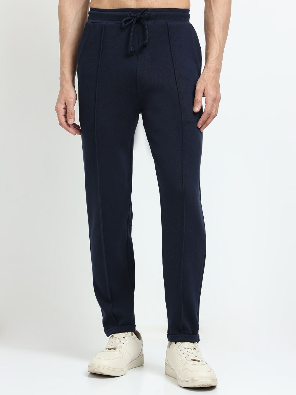 Navy Mens Organic Cotton Tapered Track Pant