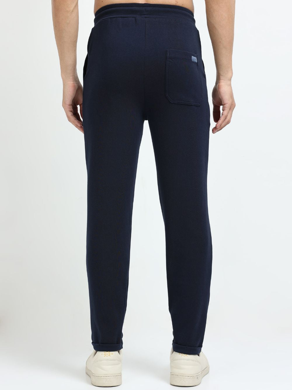 Navy Mens Organic Cotton Tapered Track Pant