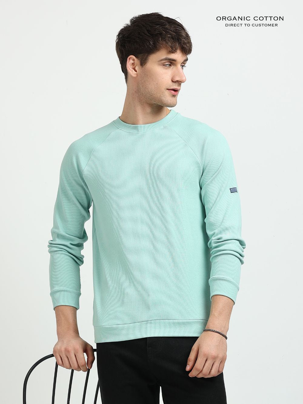 Mens Ragalan Full Sleeve Organic Cotton T-Shirt
