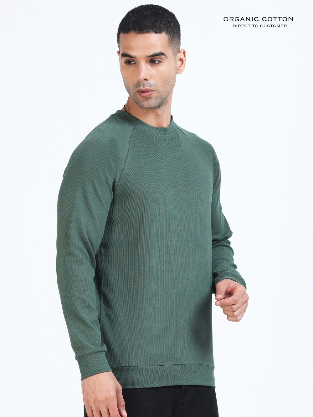 Mens Ragalan Full Sleeve Organic Cotton T-Shirt
