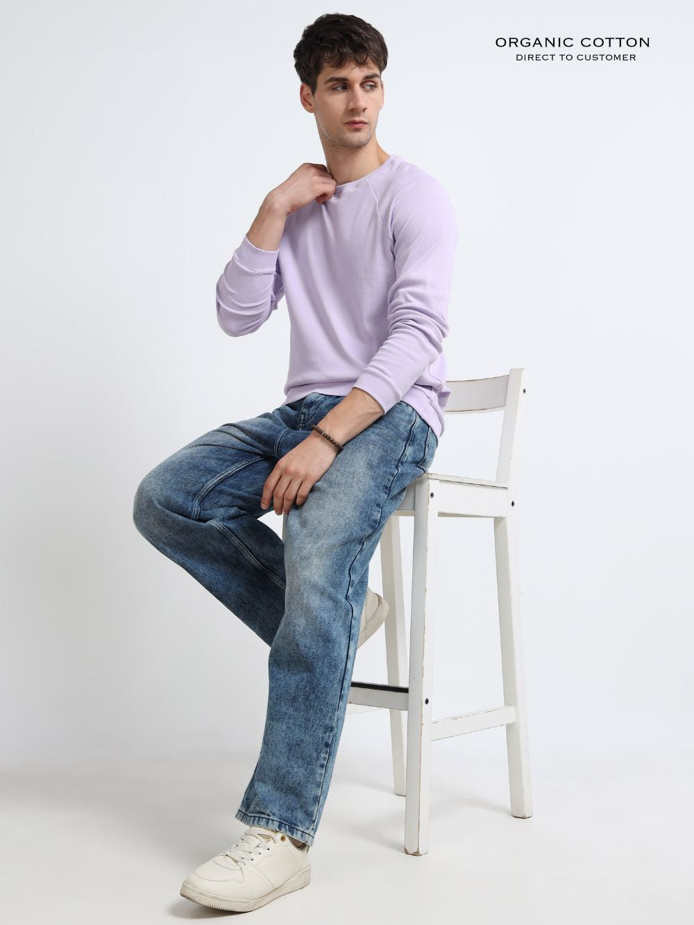 Mens Ragalan Full Sleeve Organic Cotton T-Shirt