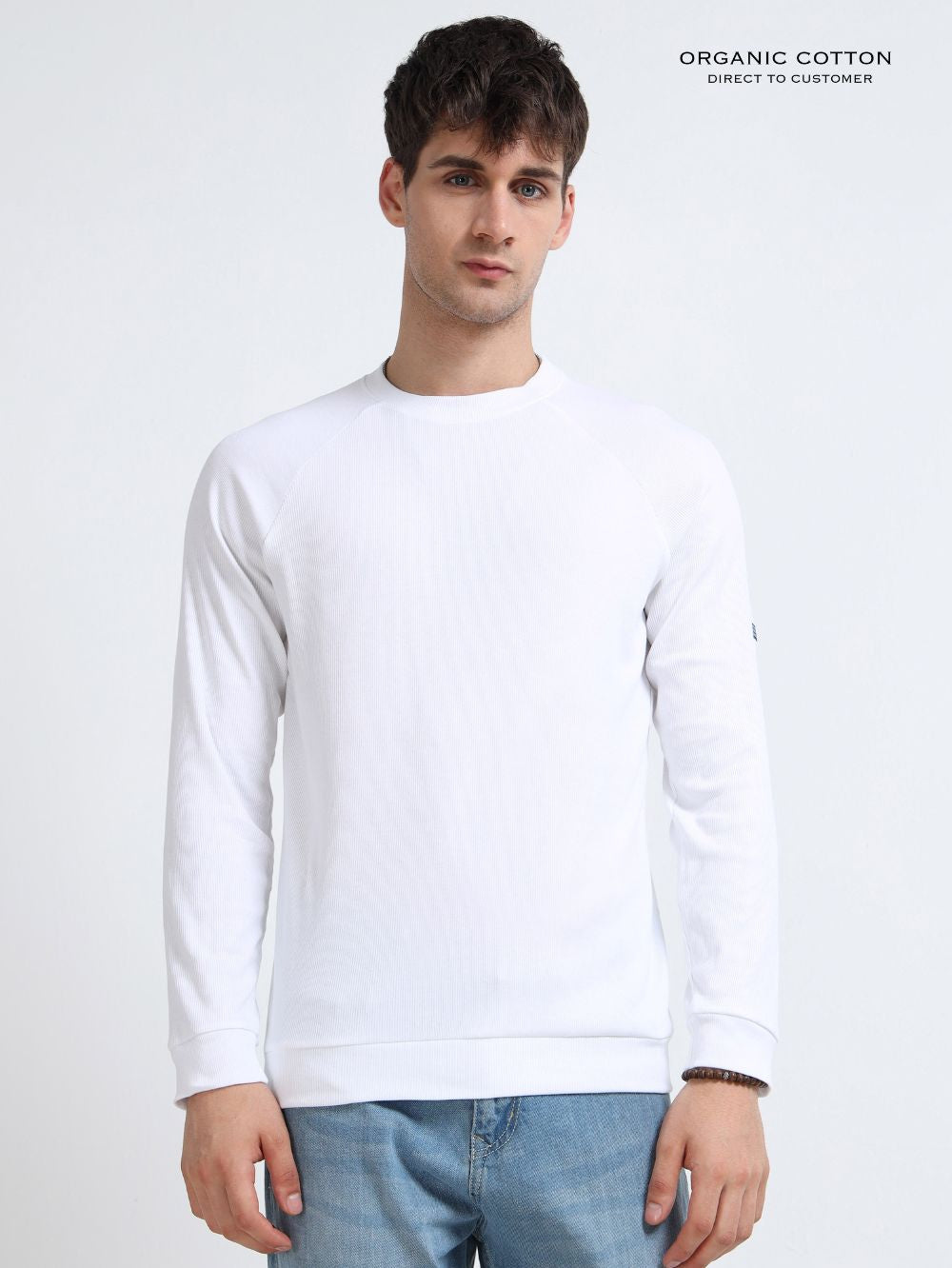 Mens Ragalan Full Sleeve Organic Cotton T-Shirt