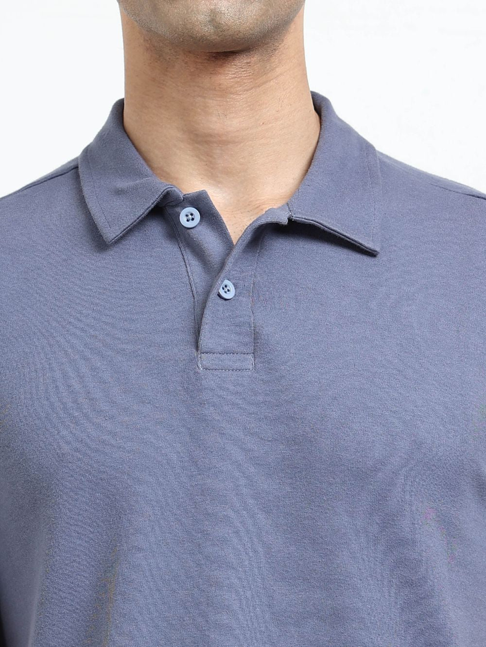 Organic Cotton Polo T-Shirt Button for Men