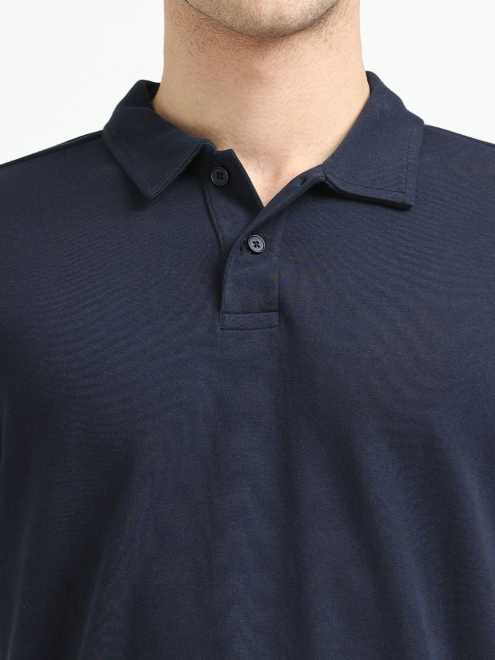 Organic Cotton Polo T-Shirt Button for Men