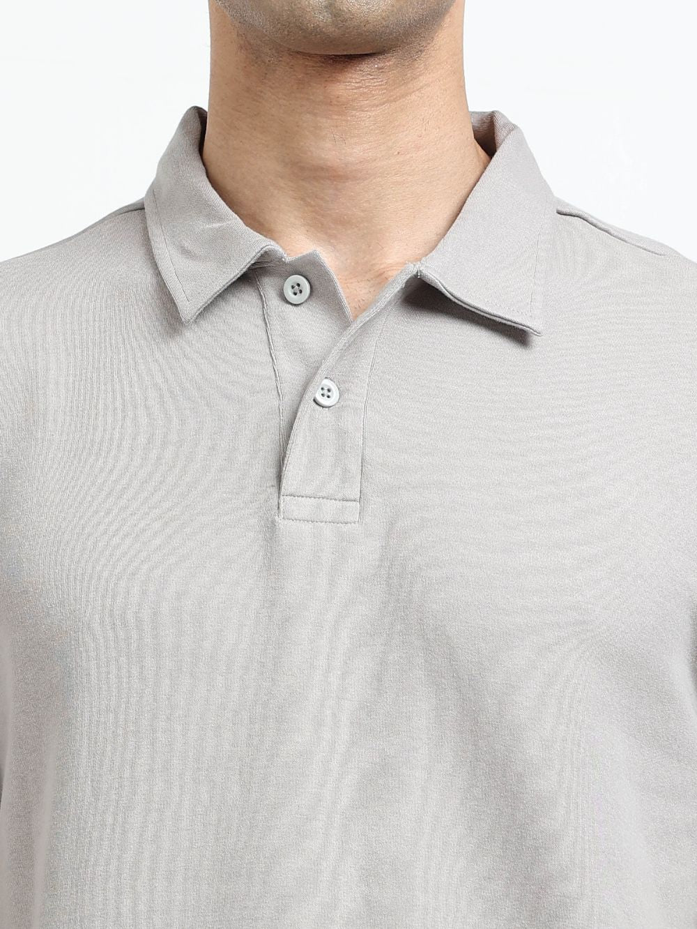 Organic Cotton Polo T-Shirt Button for Men