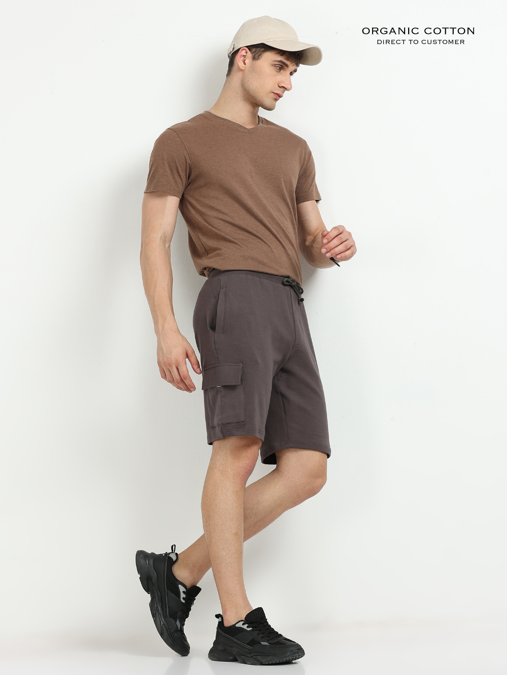 Organic Cotton Mens Cargo Shorts