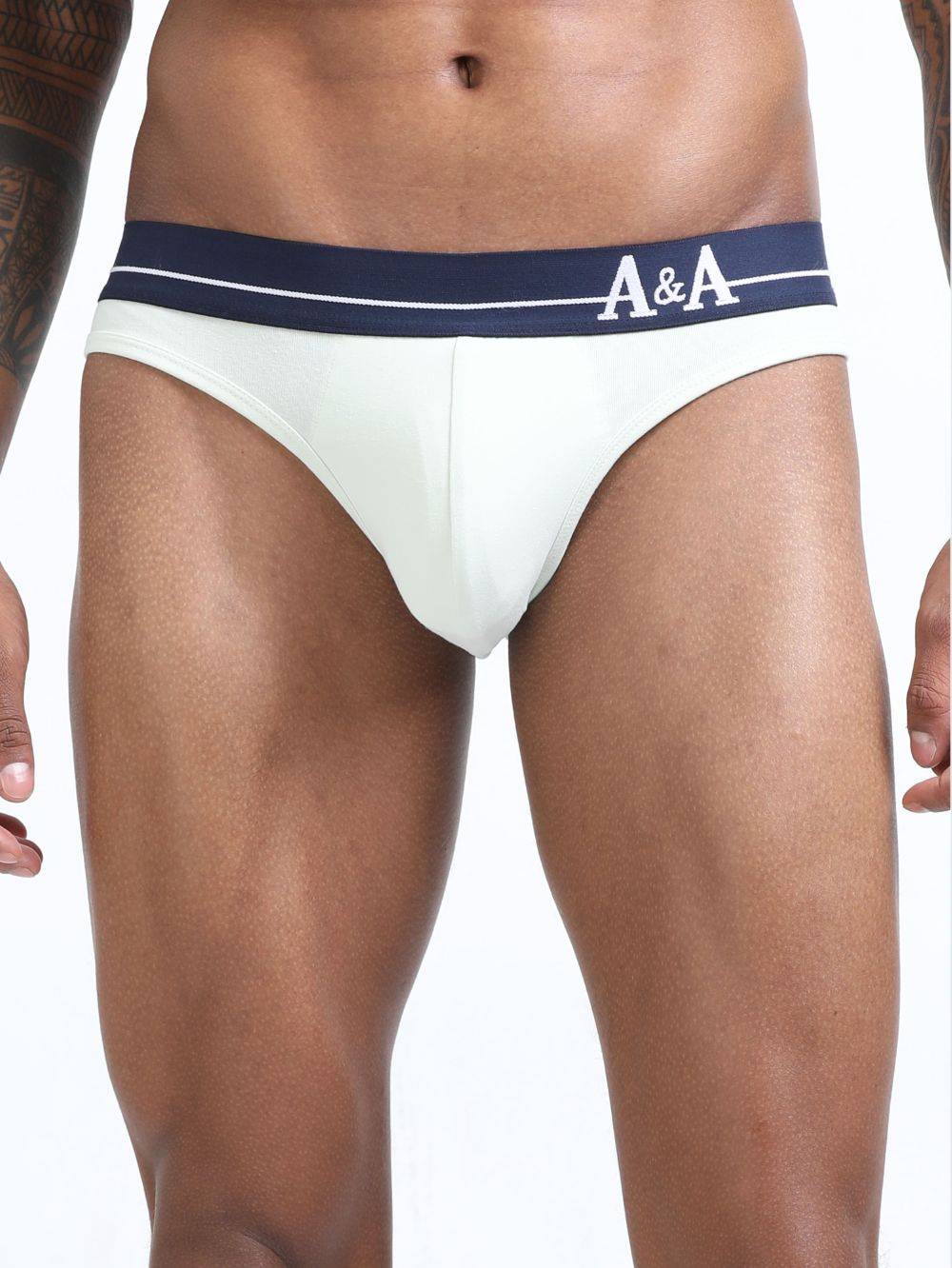 Canary Green and Aqua Organic Cotton Bikini Brief With Outer Elastic Waistband - Pack of 2