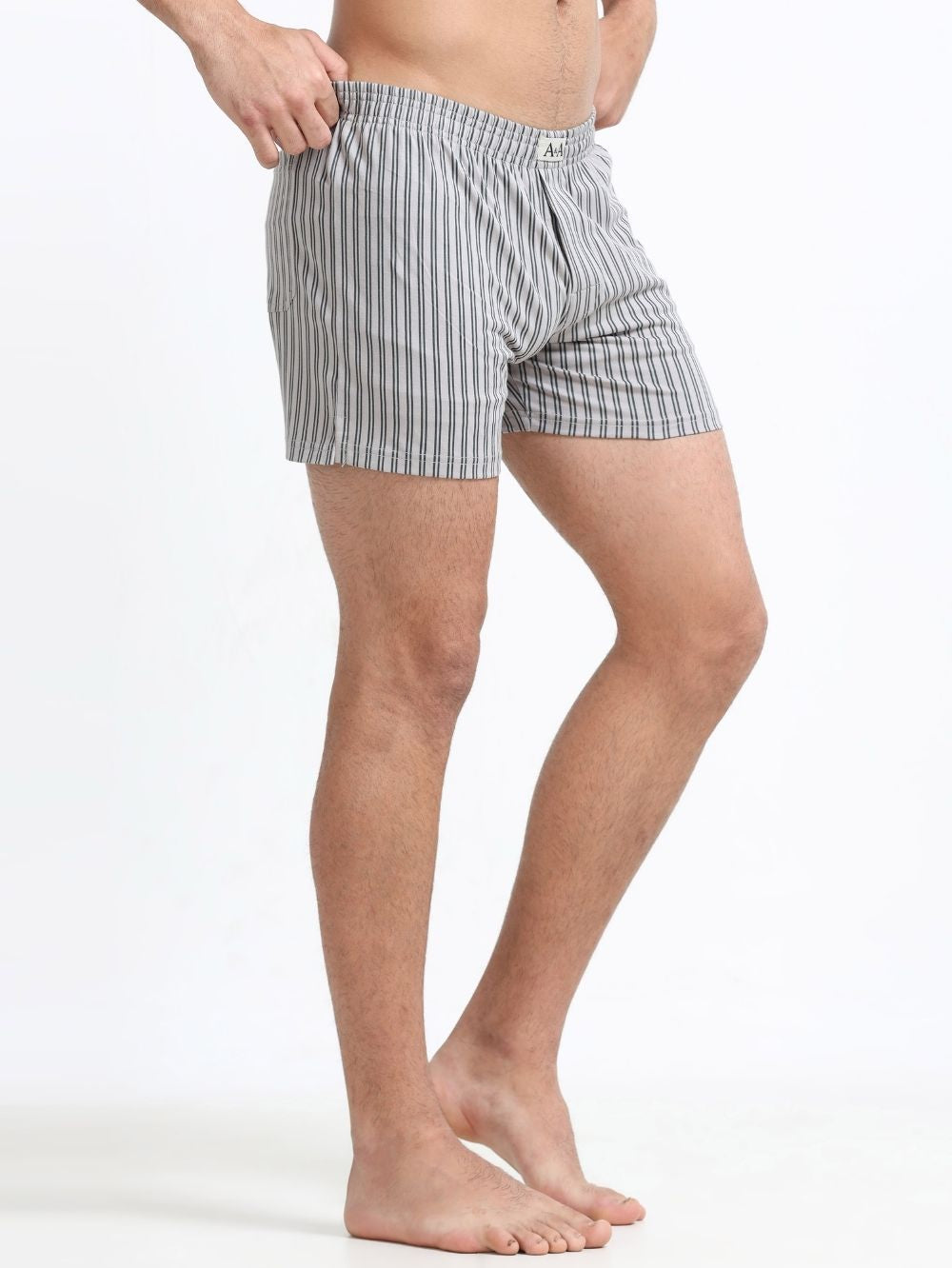 Grey Organic Cotton Mens Printed Short Boxer with Equation Doodle Print – Pack of 1