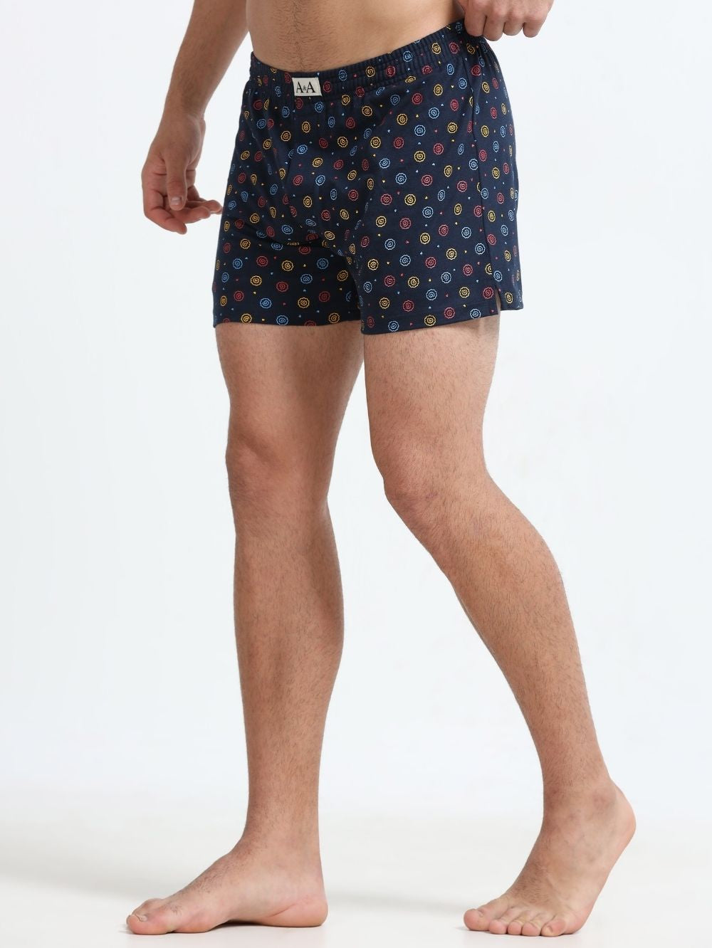 Mens Organic Cotton Printed Short Boxer - Pack of 3