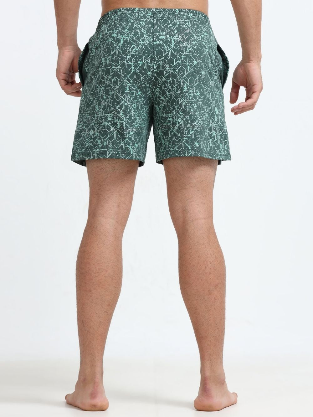 Mens Organic Cotton Regular Printed Boxers - Pack of 2