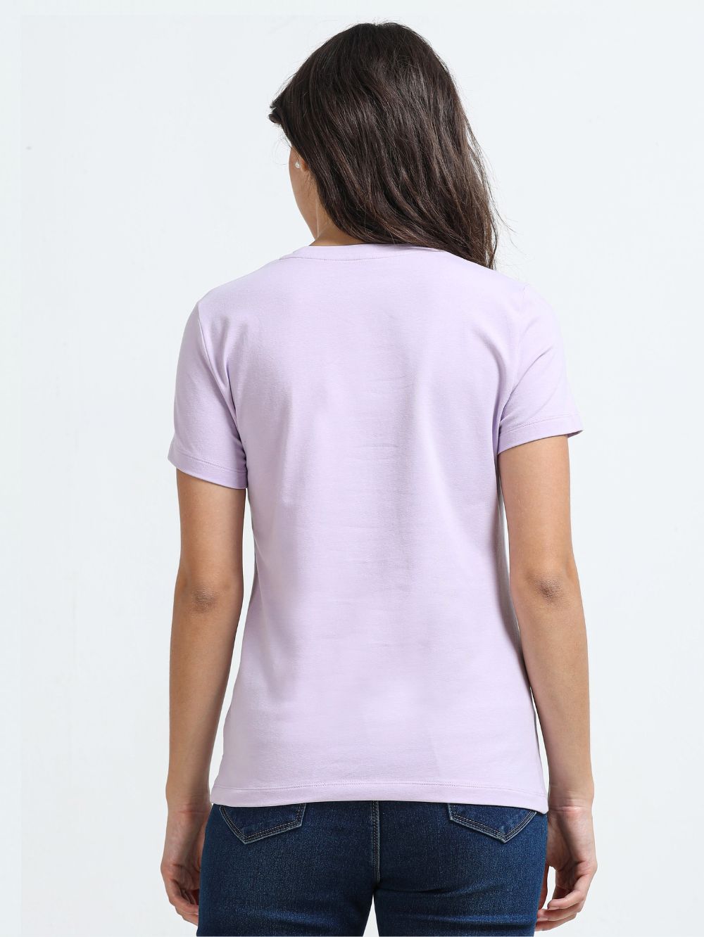 Organic Cotton Women’s Printed T-Shirt - Light Purple