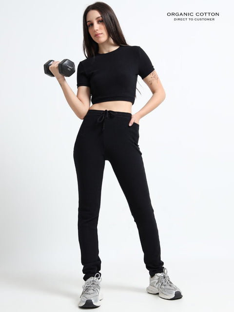 Black Organic Cotton Co-Ord Set