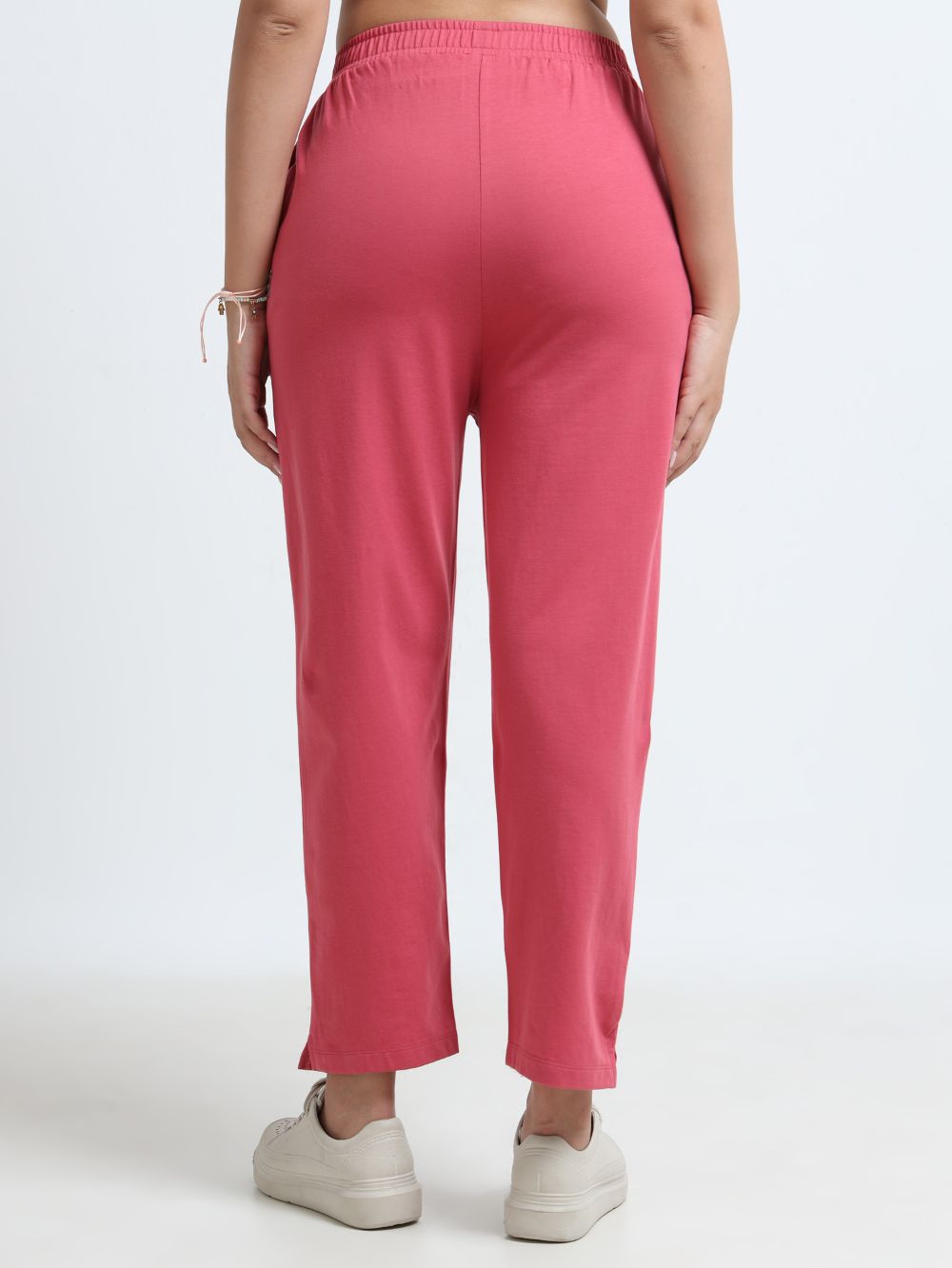 Magenta Organic Cotton Womens Basic Pant