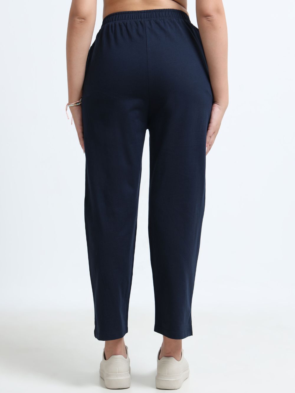 Navy Organic Cotton Womens Basic Pant