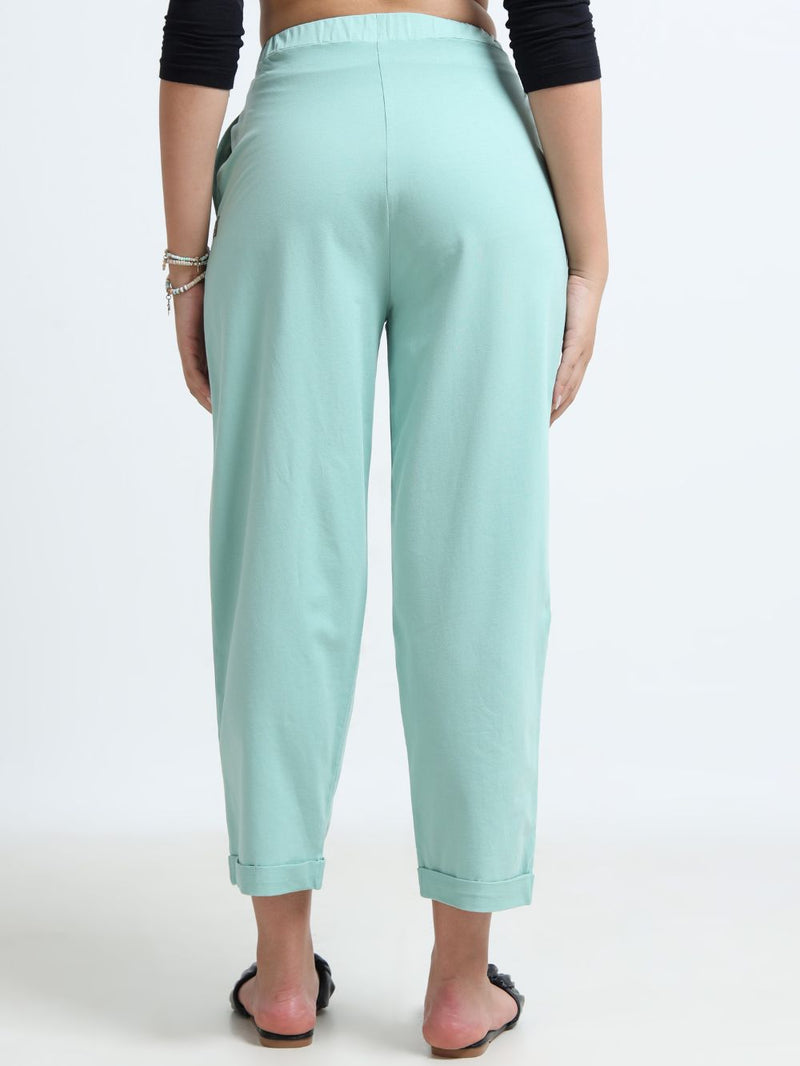 Aqua Organic Cotton Womens Folded Fit Pant