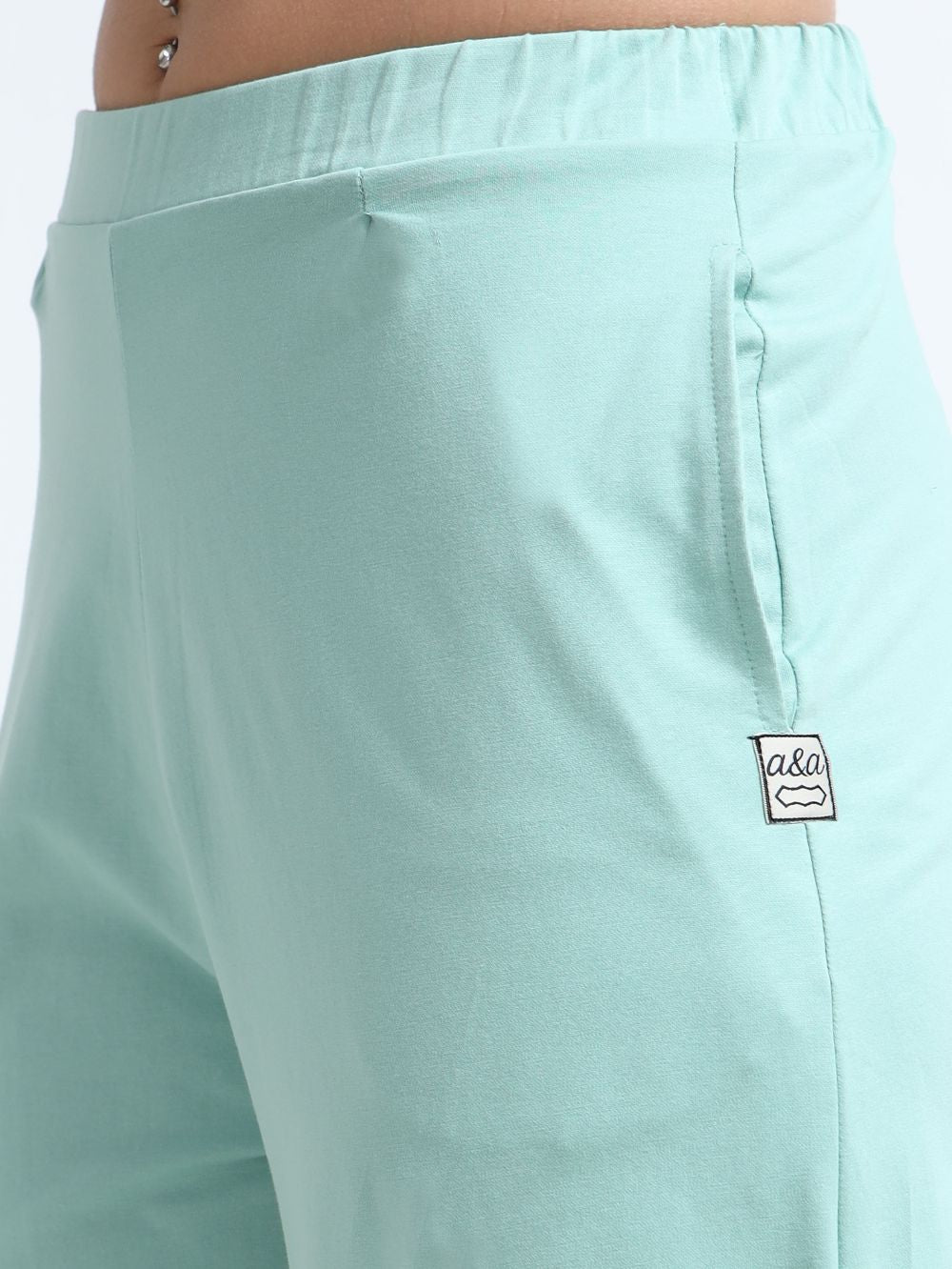 Aqua Organic Cotton Womens Folded Fit Pant