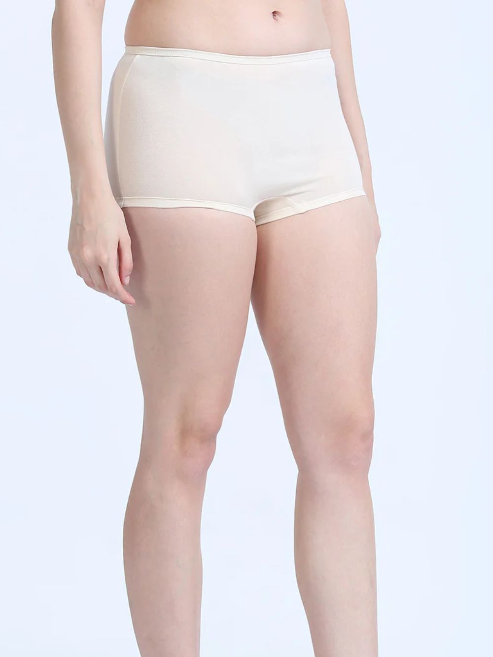 Flamingo and White Swan Organic Cotton Boy Shorts for Women - Pack of 2