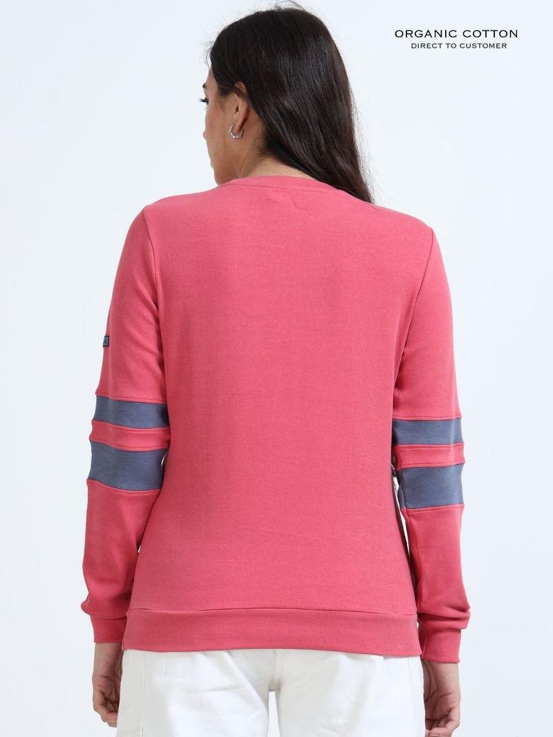 Magenta A & A Organic Cotton Casual Pullover for Women