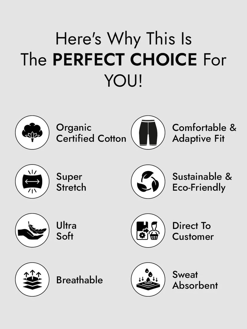 Fandango Pink Premium Organic Cotton Cycling Shorts for Women. Pack of 2.