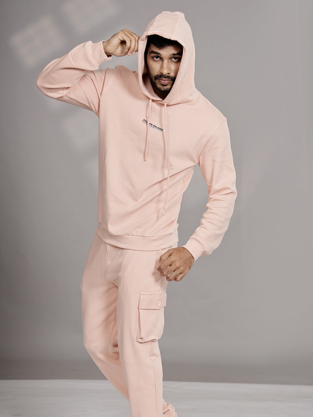 LuxeStretch Organic Cotton Joggers for Men - Evening Sand