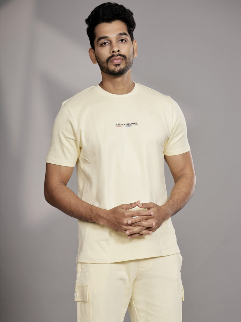 Baby yellow LuxeStretch Organic Cotton Shorts for Men