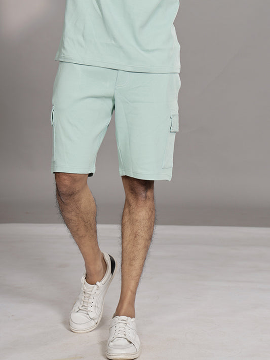 Organic Cotton Mens Shorts Cameo Green