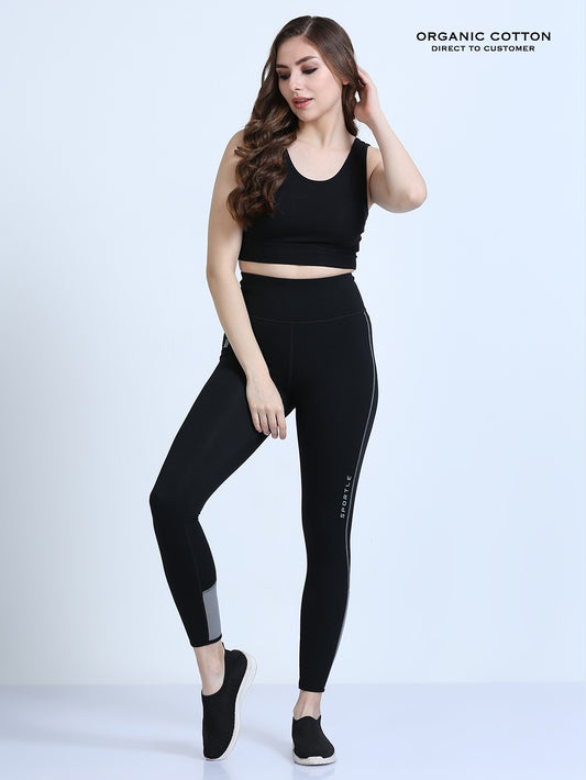 Black Organic Cotton Women's All-Day Comfort Bra