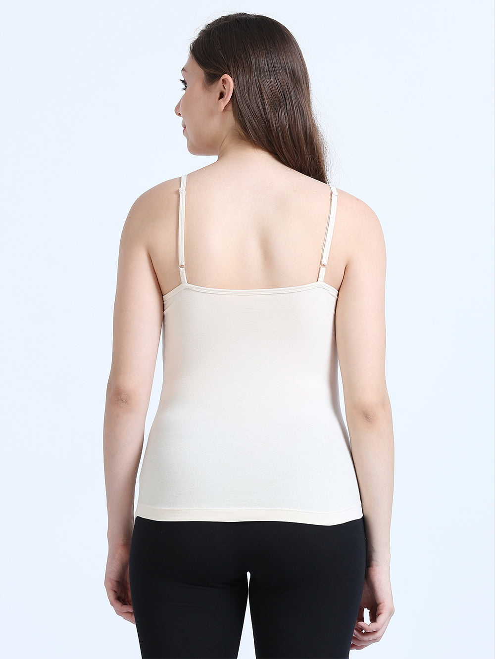 White Swan and White Swan Thin-Strap Organic Cotton Camisole for Women - Pack of 2