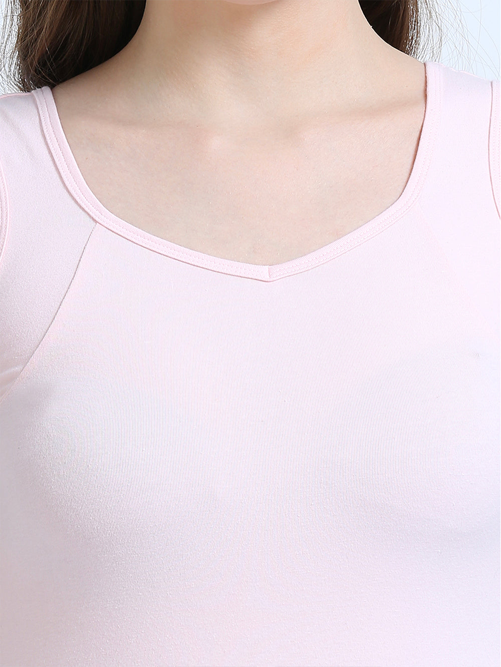 Dogwood Pink and Canary Green Wide-Strap Organic Cotton Camisole for Women-Pack of 2