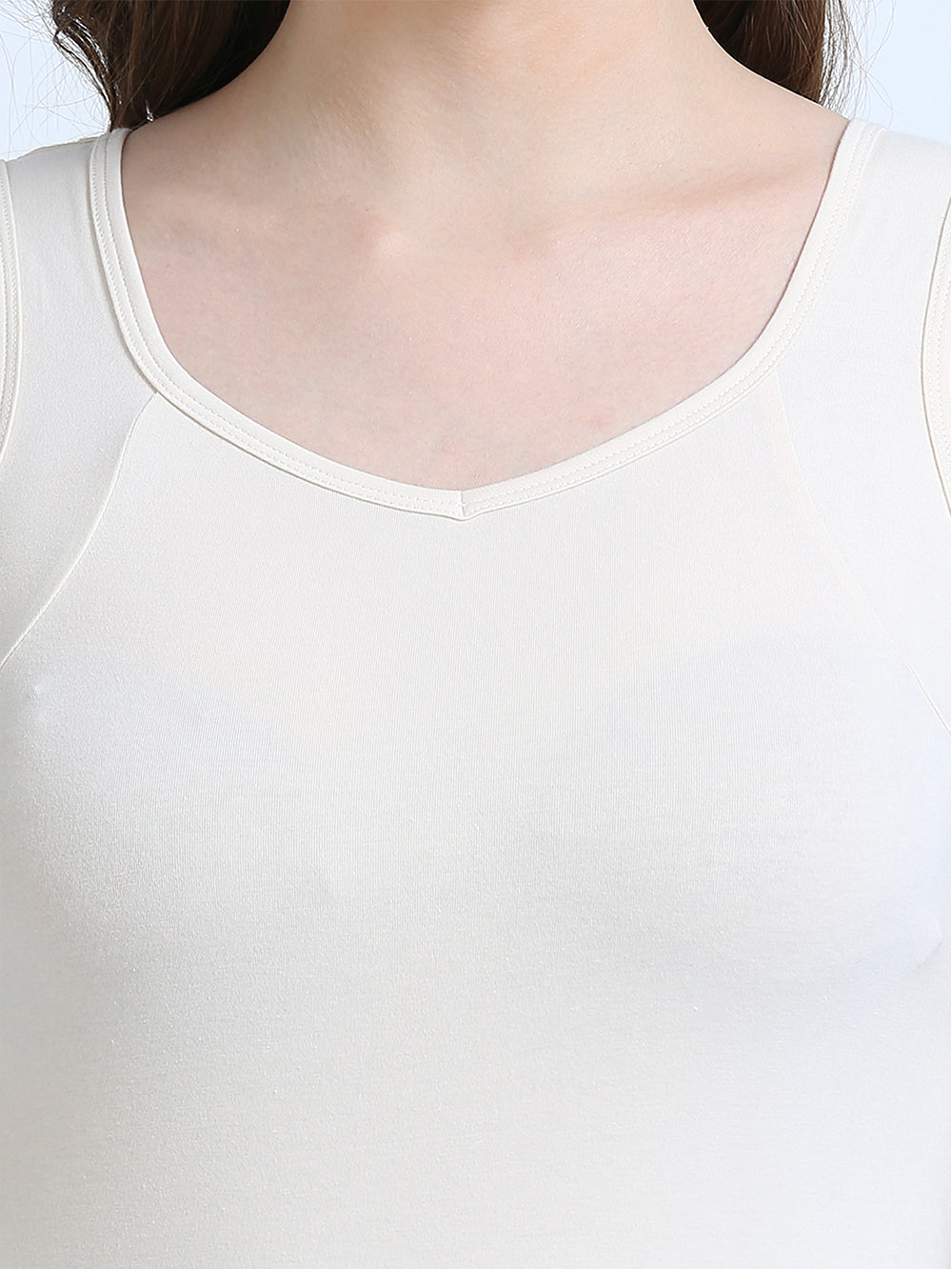 White Swan and White Swan Wide-Strap Organic Cotton Camisole for Women-Pack of 2