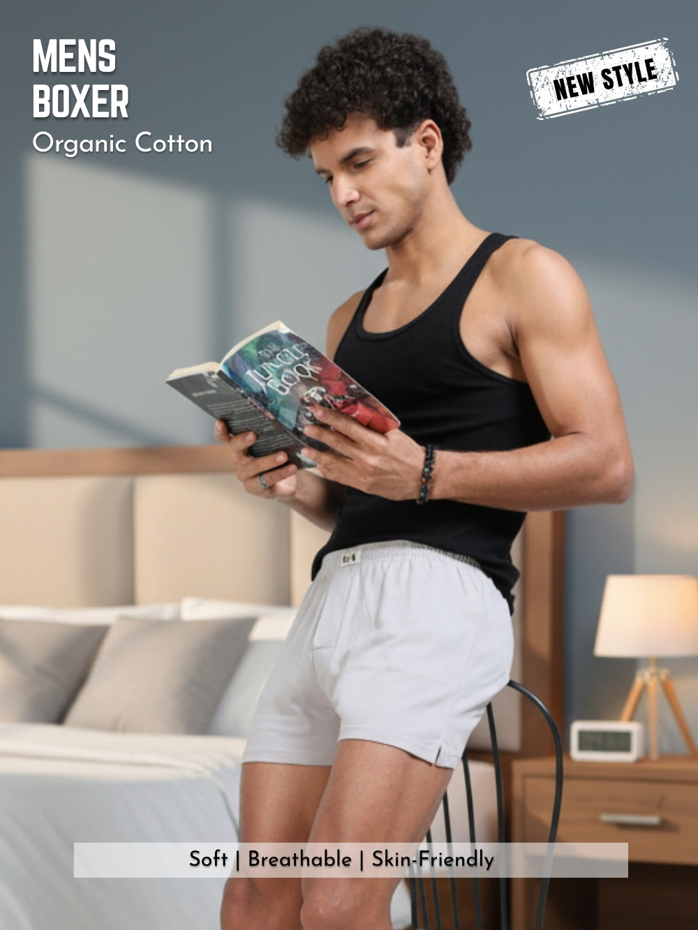 Organic Cotton Short Boxer for Mens - Pack of 2