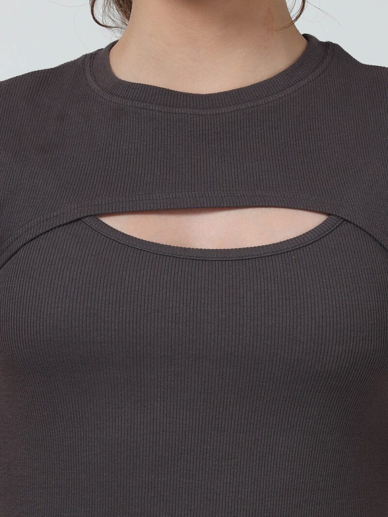 Organic Cotton Women’s Tee - Dark Grey