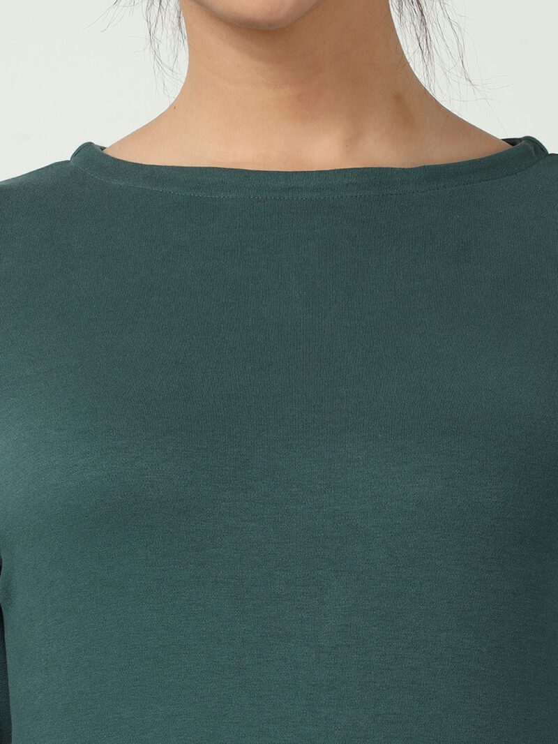 Bristo Green Organic Cotton Pleated Elegance Dress