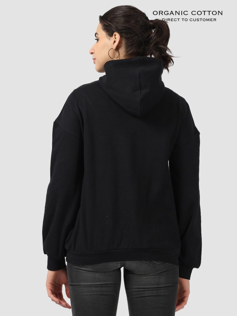 Black Luxe Comfort Zip-Up Hoodie